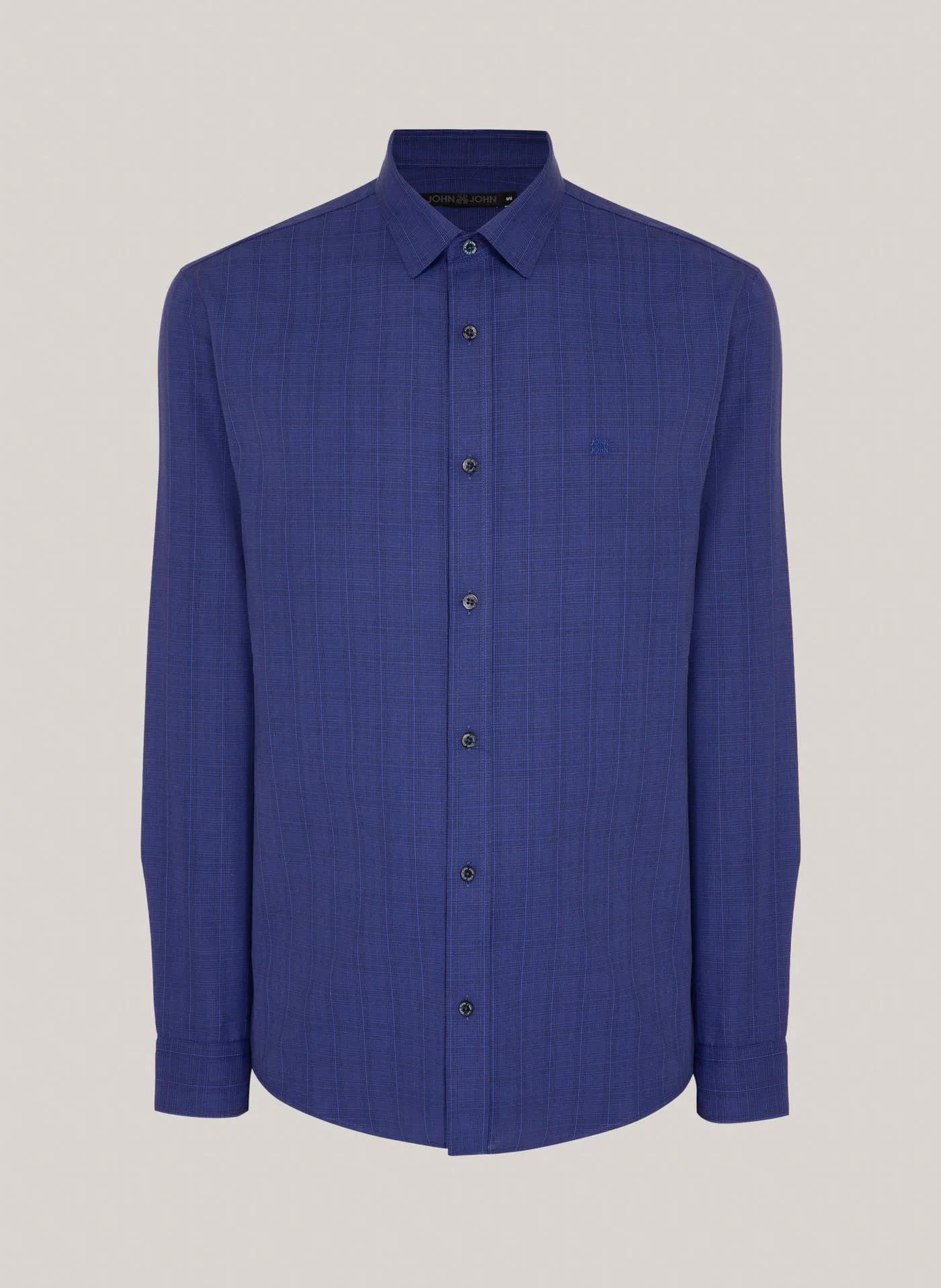 Camisa azul royal — frente